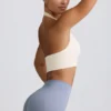Soutien-gorge de sport Define Luxe à dos nu, blanc Soutien-gorge de sport Define Luxe à dos nu, blanc