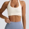 Soutien-gorge de sport Define Luxe à dos nu, blanc Soutien-gorge de sport Define Luxe à dos nu, blanc