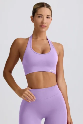Soutien-gorge de sport Define Luxe à dos nu, couleur lilas