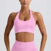 Soutien-gorge de sport Define Luxe à dos nu, rose bubblegum Soutien-gorge de sport Define Luxe à dos nu, rose bubblegum
