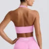 Soutien-gorge de sport Define Luxe à dos nu, rose bubblegum Soutien-gorge de sport Define Luxe à dos nu, rose bubblegum