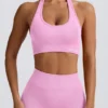 Soutien-gorge de sport Define Luxe à dos nu, rose bubblegum Soutien-gorge de sport Define Luxe à dos nu, rose bubblegum