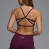 Soutien-gorge de sport Define Luxe à dos ouvert et à multiples possibilités, couleur Grape Soutien-gorge de sport Define Luxe à dos ouvert et à multiples possibilités, couleur Grape