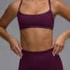 Soutien-gorge de sport Define Luxe à dos ouvert et à multiples possibilités, couleur Grape Soutien-gorge de sport Define Luxe à dos ouvert et à multiples possibilités, couleur Grape
