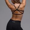 Soutien-gorge de sport Define Luxe à dos ouvert et à multiples possibilités, en noir Soutien-gorge de sport Define Luxe à dos ouvert et à multiples possibilités, en noir