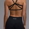 Soutien-gorge de sport Define Luxe à dos ouvert et à multiples possibilités, en noir Soutien-gorge de sport Define Luxe à dos ouvert et à multiples possibilités, en noir