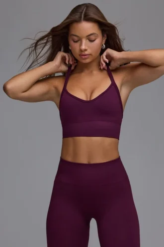 Soutien-gorge de sport Define Luxe multi-positions, couleur Grape