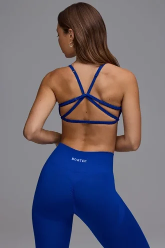 Soutien-gorge de sport Define Luxe multi-positions à dos nu, bleu royal