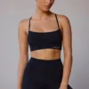 Soutien-gorge de sport à dos croisé en noir Soutien-gorge de sport à dos croisé en noir