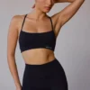 Soutien-gorge de sport à dos croisé en noir Soutien-gorge de sport à dos croisé en noir
