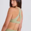 Soutien-gorge de sport à dos croisé et encolure en V, couleur Matcha Soutien-gorge de sport à dos croisé et encolure en V, couleur Matcha
