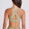 Soutien-gorge de sport à dos croisé et encolure en V, couleur Matcha Soutien-gorge de sport à dos croisé et encolure en V, couleur Matcha
