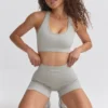 Soutien-gorge de sport à dos nageur FlexiRib en gris Soutien-gorge de sport à dos nageur FlexiRib en gris