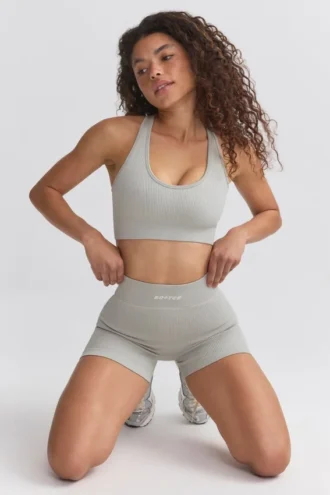 Soutien-gorge de sport à dos nageur FlexiRib en gris