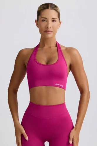 Soutien-gorge de sport à dos nu Define Luxe, couleur Berry