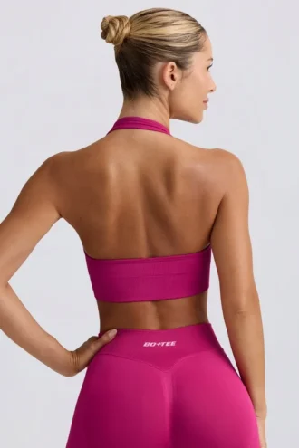 Soutien-gorge de sport à dos nu Define Luxe, couleur Berry