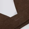 Soutien-gorge de sport en jersey brossé à encolure en V, couleur noisette chinée Soutien-gorge de sport en jersey brossé à encolure en V, couleur noisette chinée