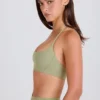 Soutien-gorge de sport à encolure dégagée et dos nu, couleur Matcha Soutien-gorge de sport à encolure dégagée et dos nu, couleur Matcha