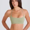 Soutien-gorge de sport à encolure dégagée et dos nu, couleur Matcha Soutien-gorge de sport à encolure dégagée et dos nu, couleur Matcha