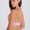 Soutien-gorge de sport à encolure dégagée et dos nu, couleur mauve Soutien-gorge de sport à encolure dégagée et dos nu, couleur mauve