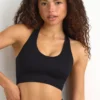 Soutien-gorge de sport FlexiRib à dos nageur en noir Soutien-gorge de sport FlexiRib à dos nageur en noir