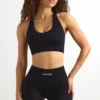 Soutien-gorge de sport FlexiRib à dos nageur en noir Soutien-gorge de sport FlexiRib à dos nageur en noir