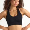 Soutien-gorge de sport FlexiRib à dos nageur en noir Soutien-gorge de sport FlexiRib à dos nageur en noir