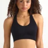 Soutien-gorge de sport FlexiRib à dos nageur en noir Soutien-gorge de sport FlexiRib à dos nageur en noir
