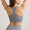 Soutien-gorge de sport à larges bretelles FlexiRib, gris chiné Soutien-gorge de sport à larges bretelles FlexiRib, gris chiné