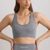 Soutien-gorge de sport à larges bretelles FlexiRib, gris chiné Soutien-gorge de sport à larges bretelles FlexiRib, gris chiné