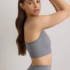 Soutien-gorge de sport à larges bretelles FlexiRib, gris chiné Soutien-gorge de sport à larges bretelles FlexiRib, gris chiné