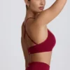 Soutien-gorge de sport sans coutures à dos croisé Super Sculpt, couleur bordeaux Soutien-gorge de sport sans coutures à dos croisé Super Sculpt, couleur bordeaux
