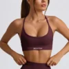 Soutien-gorge de sport sans coutures et dos nu Super Sculpt, couleur bordeaux Soutien-gorge de sport sans coutures et dos nu Super Sculpt, couleur bordeaux