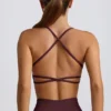 Soutien-gorge de sport sans coutures et dos nu Super Sculpt, couleur bordeaux Soutien-gorge de sport sans coutures et dos nu Super Sculpt, couleur bordeaux