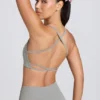 Soutien-gorge de sport sans coutures et dos nu Super Sculpt en gris chiné Soutien-gorge de sport sans coutures et dos nu Super Sculpt en gris chiné