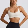 Soutien-gorge de sport sans coutures et sans dos Super Sculpt en blanc Soutien-gorge de sport sans coutures et sans dos Super Sculpt en blanc