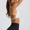 Soutien-gorge de sport sans coutures et sans dos Super Sculpt en blanc Soutien-gorge de sport sans coutures et sans dos Super Sculpt en blanc
