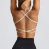 Soutien-gorge de sport sans coutures et sans dos Super Sculpt en blanc Soutien-gorge de sport sans coutures et sans dos Super Sculpt en blanc
