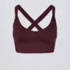 Soutien-gorge de sport sans coutures Super Sculpt à bretelles croisées dans le dos, couleur bordeaux Soutien-gorge de sport sans coutures Super Sculpt à bretelles croisées dans le dos, couleur bordeaux