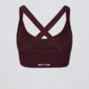 Soutien-gorge de sport sans coutures Super Sculpt à bretelles croisées dans le dos, couleur bordeaux Soutien-gorge de sport sans coutures Super Sculpt à bretelles croisées dans le dos, couleur bordeaux