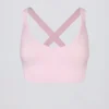 Soutien-gorge de sport sans coutures Super Sculpt à bretelles croisées dans le dos, couleur rose poudré Soutien-gorge de sport sans coutures Super Sculpt à bretelles croisées dans le dos, couleur rose poudré