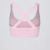 Soutien-gorge de sport sans coutures Super Sculpt à bretelles croisées dans le dos, couleur rose poudré Soutien-gorge de sport sans coutures Super Sculpt à bretelles croisées dans le dos, couleur rose poudré