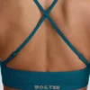 Soutien-gorge de sport sans coutures Super Sculpt à dos croisé, couleur bleu sarcelle Soutien-gorge de sport sans coutures Super Sculpt à dos croisé, couleur bleu sarcelle