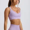 Soutien-gorge de sport sans coutures Super Sculpt à dos croisé, couleur lilas pâle Soutien-gorge de sport sans coutures Super Sculpt à dos croisé, couleur lilas pâle