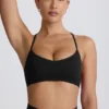 Soutien-gorge de sport sans coutures Super Sculpt à dos croisé, noir Soutien-gorge de sport sans coutures Super Sculpt à dos croisé, noir