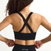 Soutien-gorge de sport sans coutures Super Sculpt à dos croisé, noir Soutien-gorge de sport sans coutures Super Sculpt à dos croisé, noir