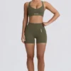 Soutien-gorge de sport sans coutures Super Sculpt à dos croisé, vert clair Soutien-gorge de sport sans coutures Super Sculpt à dos croisé, vert clair