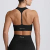 Soutien-gorge de sport sans coutures Super Sculpt à dos en T, noir Soutien-gorge de sport sans coutures Super Sculpt à dos en T, noir