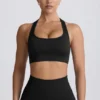 Soutien-gorge de sport sans coutures Super Sculpt à dos en T, noir Soutien-gorge de sport sans coutures Super Sculpt à dos en T, noir