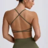 Soutien-gorge de sport sans coutures Super Sculpt dos nu, vert clair Soutien-gorge de sport sans coutures Super Sculpt dos nu, vert clair
